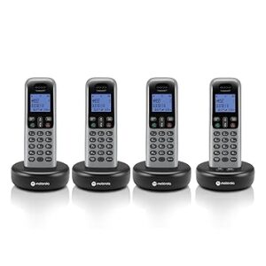 Motorola Voice T614 Digital Cordless Telephone with Answering Machine 4 Handsets